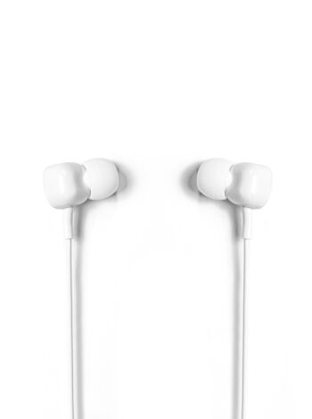 Écouteurs intra-auriculaires filaires Tellur Basic Sigma avec microphone, blanc 4