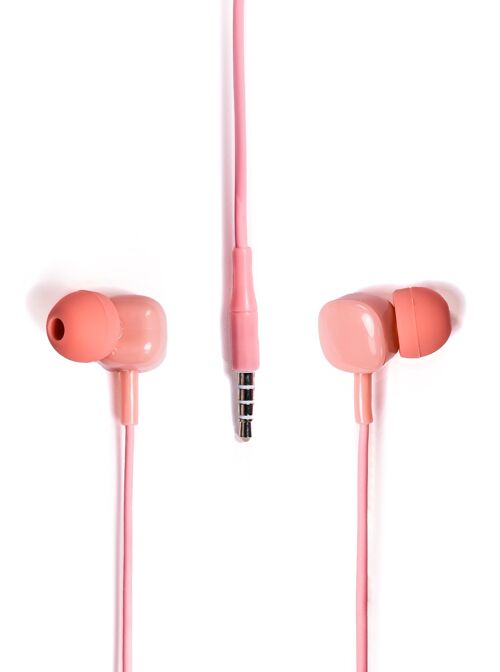 Tellur Basic Sigma wired in-ear headphones with microphone, pink