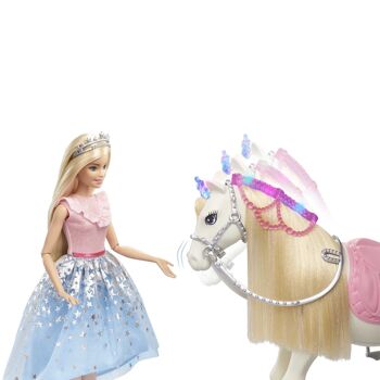 Barbie – Barbie Princesse et Son Cheval Merveilleux 5