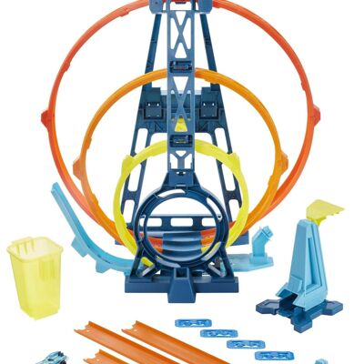 Hot Wheels Track Builder triple bucle