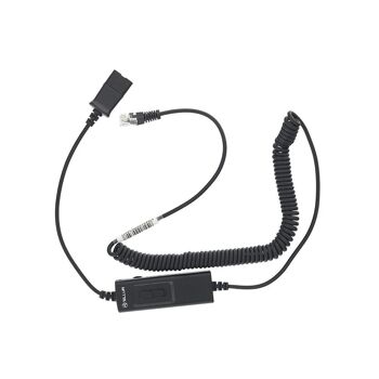 Câble adaptateur Tellur QD vers RJ11 + interrupteur universel, 2,95m max, noir