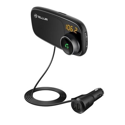 Tellur Bluetooth Car FM Transmitter FMT-B6, magnetic holder, Black