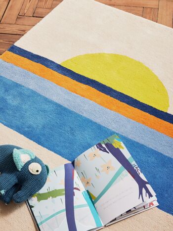 Tapis Enfant Sunset bleu 2