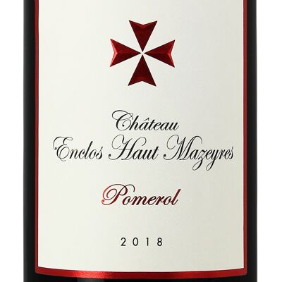 Enclos Haut Mazeyres 2018, Pomerol , Vin rouge séduisant
