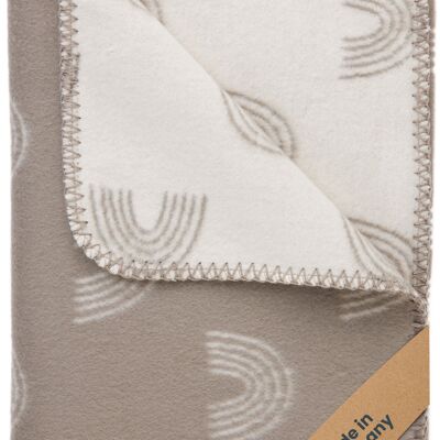 Babydecke 100% Bio Baumwolle - RAINBOW brown