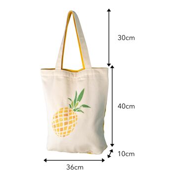 Sac en toile de jute - ANANAS 9