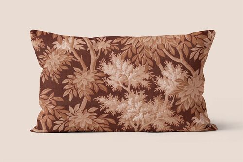 Coussin, 100% polyester, vintage floral, déhoussable - Camille