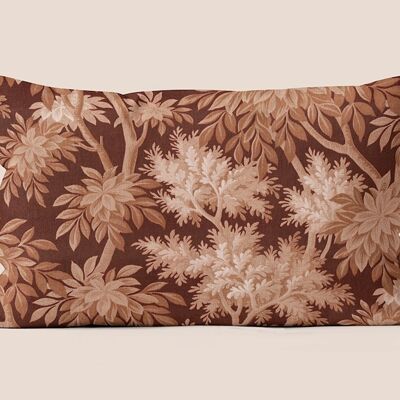 Coussin, 100% polyester, vintage floral, déhoussable - Camille