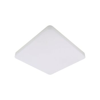 Plafonnier LED Tellur WiFi, 24W, blanc/chaud, variateur, carré, blanc 2