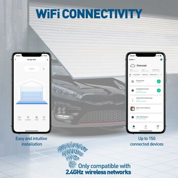 Kit de commande de porte de garage Tellur WiFi, blanc 5