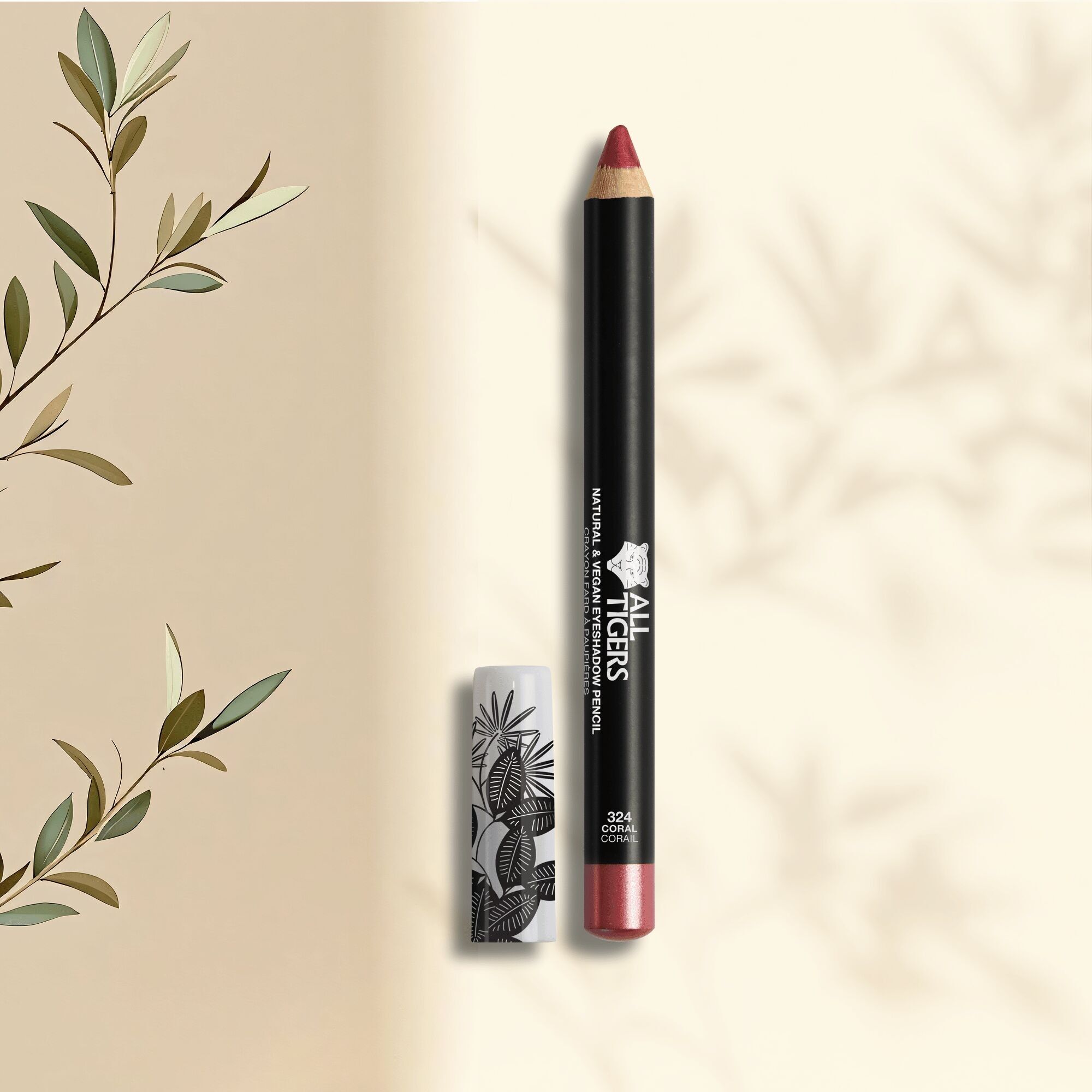 Sombra de ojos natural y vegana 324 CORAIL