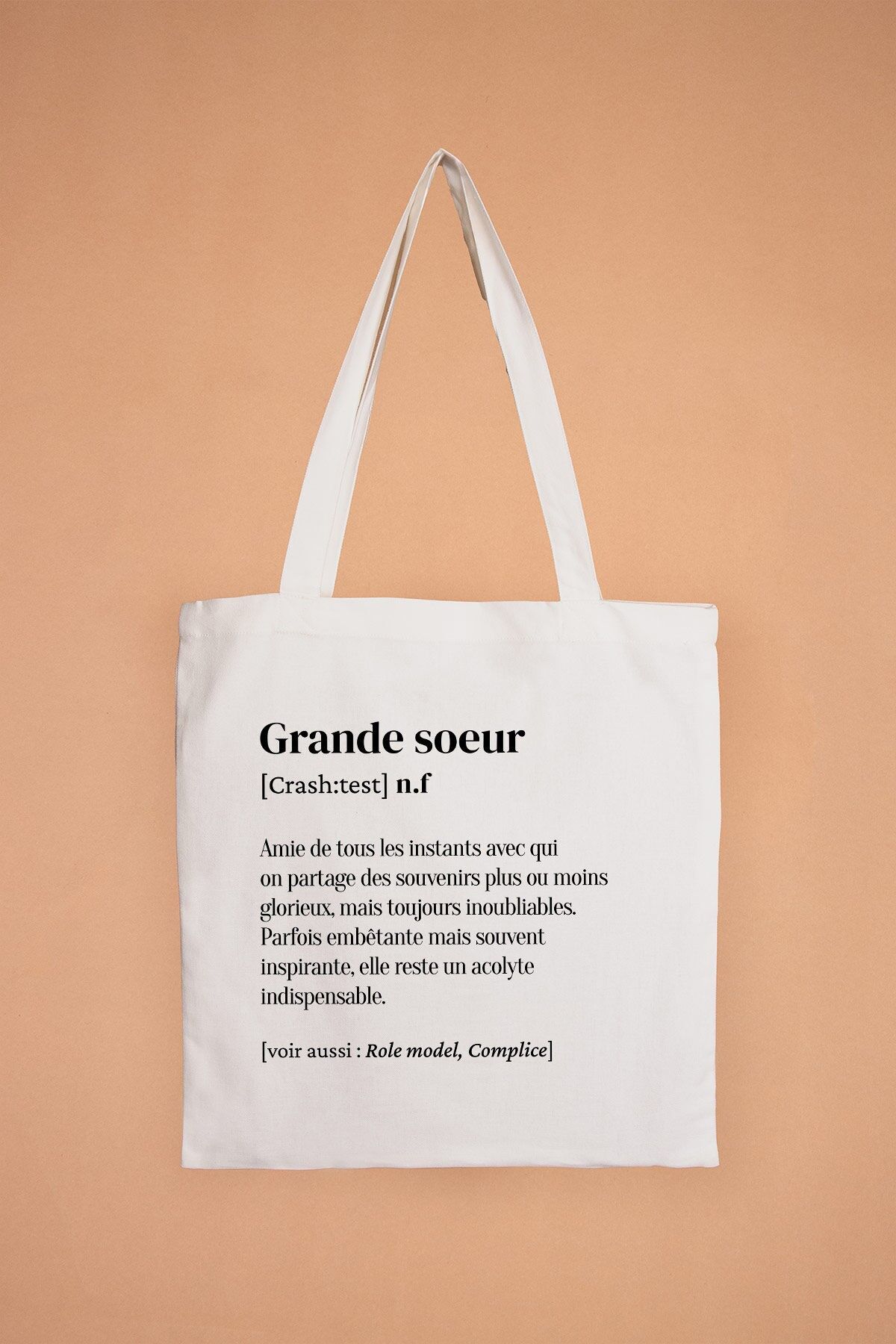 Definición de Tote Bag Hermana mayor 100% algodón