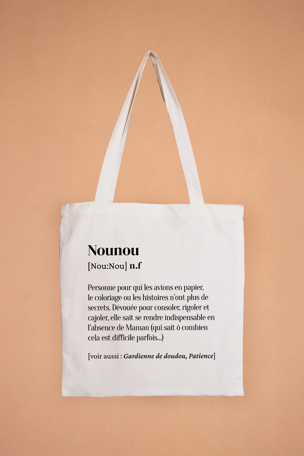 Definición de Tote Bag Nanny 100% algodón