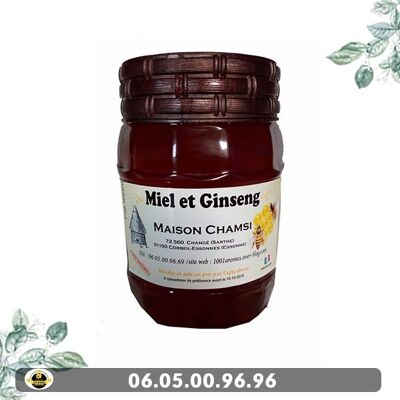 Miel et Ginseng (pot 500g net)