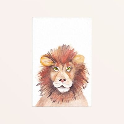 Grußkarte Löwe