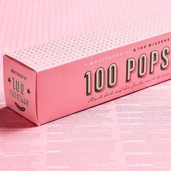 100 POPSTARS | AFFICHE XL Spiel & Rätsel | 65x100cm | Stratier 1