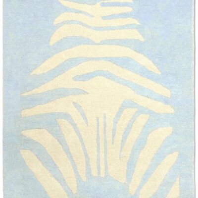 Tapis Enfant Zèbre bleu