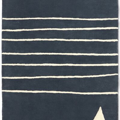 Marine children's rug navy