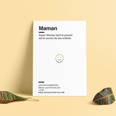 Pin's – Mama – 1 Smiley oder mehr – variable Farbe – Muttertags-Special