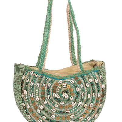 BOLSO ARTESANAL 50% PAJA 50% ALGODÓN AH7193BO_UNICO