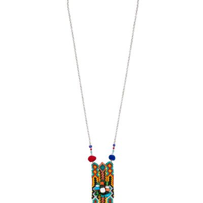NECKLACE WITH METAL BEADS + BEAD CE7588GA_UNICO
