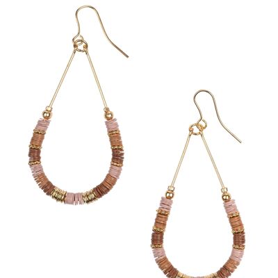 EARRINGS WITH METAL BEADS + BEAD CE7594EA_UNICO