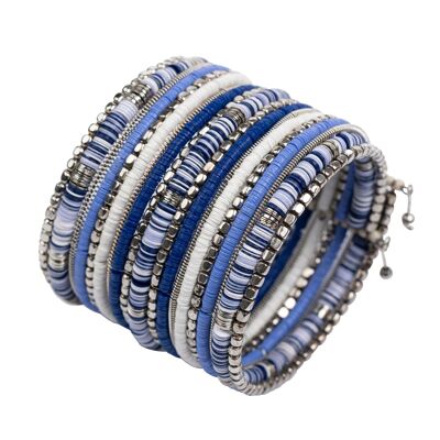 BRACELET AVEC PERLES METAL + PIERRE + PERLE CE7602BC_UNICO