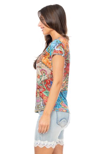 T-SHIRT IMPRIMÉ 80% POLYESTER 20% VICOSA CH5667T_UNICO 2