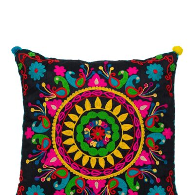 EMBROIDERED CUSHION COVER 40x40cm 100% POLYESTER DO5497-23CO_UNICO