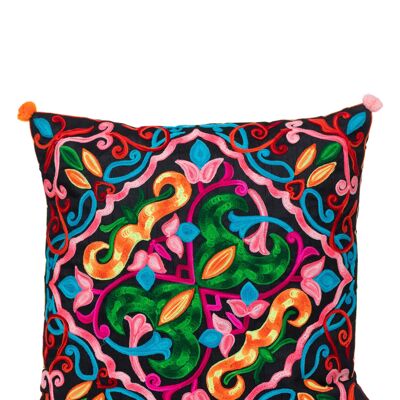 EMBROIDERED CUSHION COVER 40x40cm 100% POLYESTER DO5497-8CO_UNICO