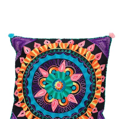 EMBROIDERED CUSHION COVER 40x40cm 100% POLYESTER DO5497-9CO_UNICO