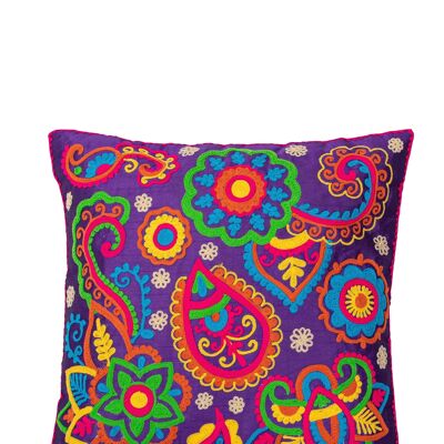 EMBROIDERED CUSHION COVER 40x40cm 100% POLYESTER DO7708CO_UNICO