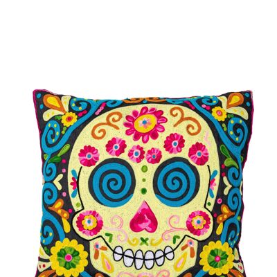 BESTICKTER KISSENBEZUG 40x40cm 100% POLYESTER DO7737CO_UNICO