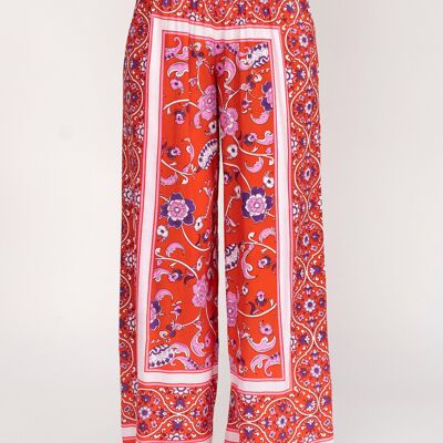 PANTALON ESTAMPADO 100%VISCOSA IC7387P_ROJO