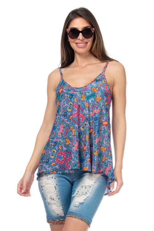 BLUSA ESTAMPADA 100%POLIESTER LI5570B_AZUL