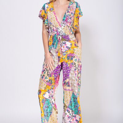 100% POLYESTER PRINTED OVERALL LI7502PE_LILA