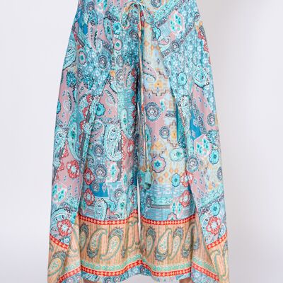 100% POLYESTER PRINTED TROUSERS LI7521P_TURQUOISE