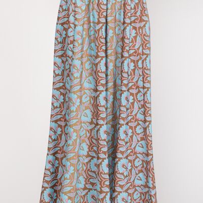 PRINTED TROUSERS 100% POLYESTER U7642P_BABYBLUE