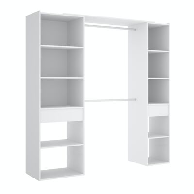 Vestidor con 2 cajones Suite 200-140 cm Blanco