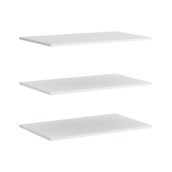 Lot de 3 étagères blanches pour armoire Slide 180 cm 1