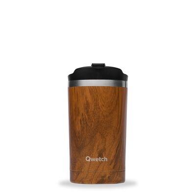 Tasse thermo 300ml, bois brun