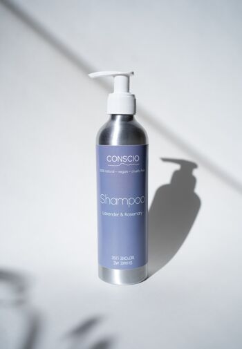 A base d'amande douce | Lavande & romarin | Shampooing volume 1