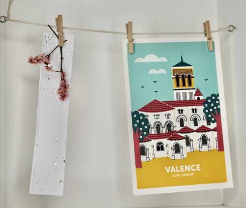Carte postale Valence - cathédrale