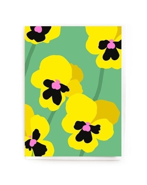 Yellow pansies