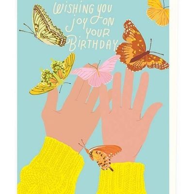 Butterflies and hands