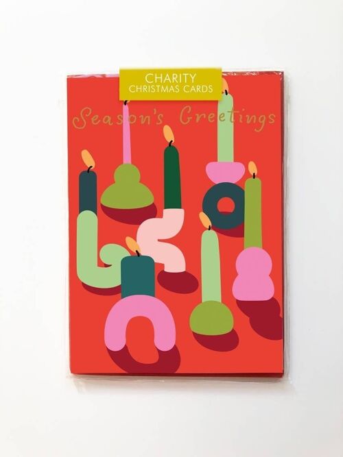 Charity bag Christmas candles