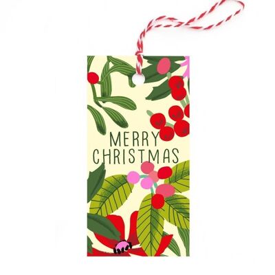 Christmas foliage tags