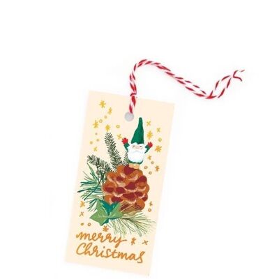 Christmas tags gnome