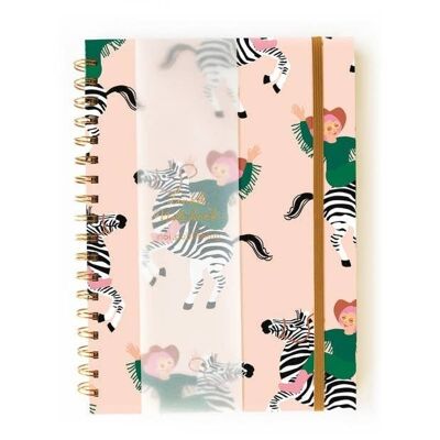 Zebra girl notebook