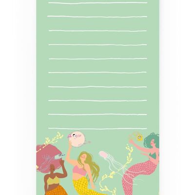 Mermaids list pad